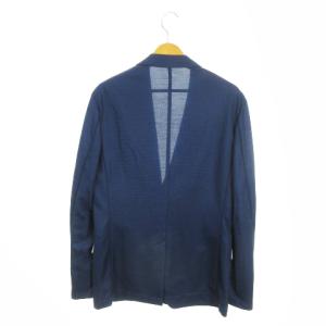 ck Calvin Klein スーツ セットアップ ジャケット パンツ 40 青 ブルー リネン混 麻 /MN5 GY61