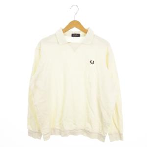 フッドボールカラーシャツ L ベージュ 長袖 プルオーバー ロゴ刺繍 /MN17 GY61