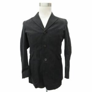 テーラードジャケット ミドル丈 M チャコールグレー シングルボタン 総裏地 /SY3 GY61