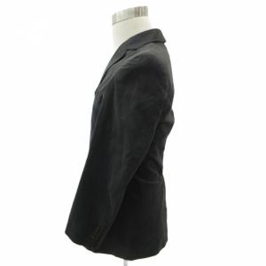 MCM テーラードジャケット ミドル丈 M チャコールグレー シングルボタン 総裏地 /SY3 GY61