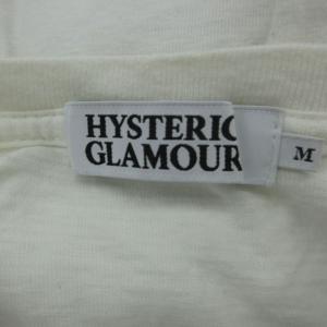 HYSTERIC GLAMOUR Tシャツ カットソー 半袖 M 白 プリント ラウンドネック /SY47 GY61