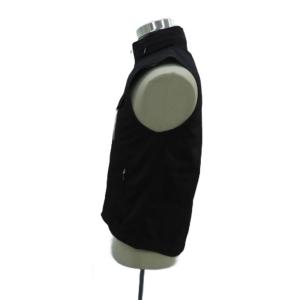 BURBERRY BLACK LABEL ベスト スタンドカラー ミドル丈 M 黒 ブラック BMP10-300-09 /HO29 GY61