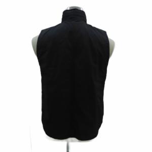 BURBERRY BLACK LABEL ベスト スタンドカラー ミドル丈 M 黒 ブラック BMP10-300-09 /HO29 GY61