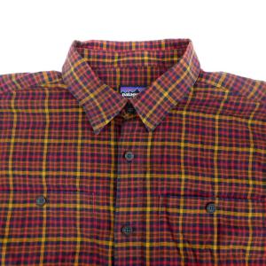 Patagonia カジュアルシャツ S マルチカラー オレンジ チェック柄 長袖 /HO20 GY61