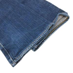 カモメペイント デニムパンツ ジーンズ 31×35 インディゴブルー ボタン