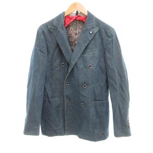 FLY デニムジャケット ダブルブレスト ウォッシュ加工 50 ブルー系 /UO GY61