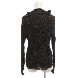 ISSEY MIYAKE FETE カーディガン プリーツ シワ加工 02 グレー ネイビー