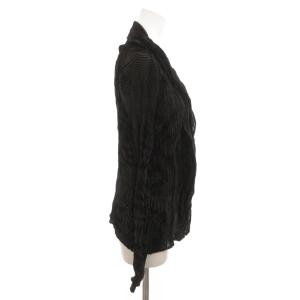 ISSEY MIYAKE FETE カーディガン プリーツ シワ加工 02 グレー ネイビー