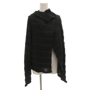 FETE プリーツ デザインカーディガン 02 ブラック IF52FJ316