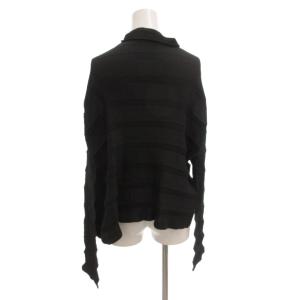 ISSEY MIYAKE FETE プリーツ デザインカーディガン 02 ブラック IF52FJ316