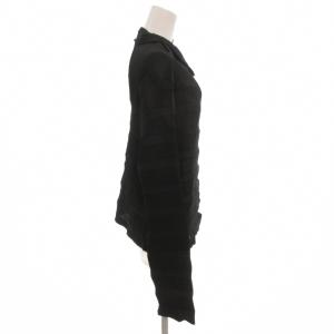 ISSEY MIYAKE FETE プリーツ デザインカーディガン 02 ブラック IF52FJ316
