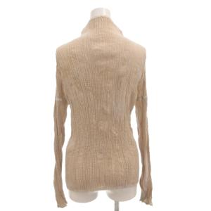 ISSEY MIYAKE FETE カーディガン プリーツ シワ加工 02 グレージュ ブラウン