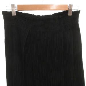 ISSEY MIYAKE プリーツスカート イージー ゴムウエスト タイト ロング 2 黒 ブラック /FF GY61