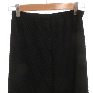 ISSEY MIYAKE アシンメトリースカート プリーツ 2 ブラック