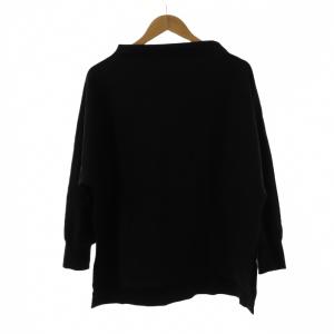 プルオーバー F 黒 ブラック 長袖 サイドスリット /RP GY58