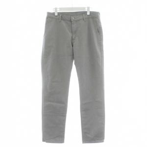 デニムパンツ ジーンズ 32 グレー ライトグレー 無地 ストレートシルエット 長ズボン /GR GY58