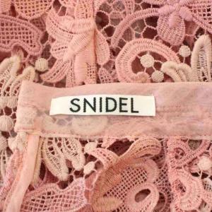 SNIDEL ブラウス F ピンク レース花柄 スタンドカラー フリルスリーブ 半袖 /LP GY58