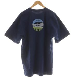 mont-bell Tシャツ XL 紺 ネイビー ラウンドネック 半袖 バックプリント /RP GY58
