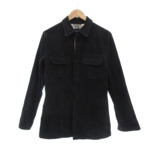 モールスキン シャツジャケット ブルゾン L 黒 ブラック /UO GY61