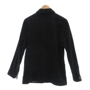 BURBERRY BLACK LABEL モールスキン シャツジャケット ブルゾン L 黒 ブラック /UO GY61