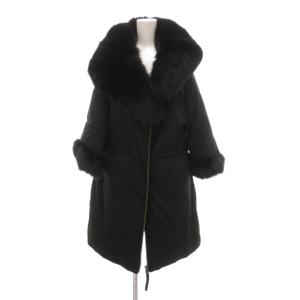 2WAY ダウンコート サガフォックスファー付き 3 黒 ブラック /UO GY61