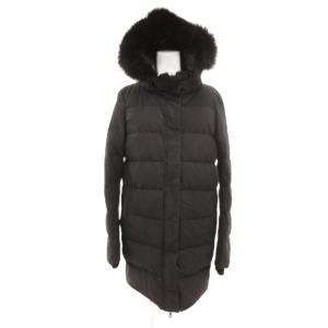ダウンコート フォックスファー 40 ブラック