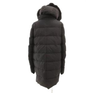 DUVETICA ダウンコート フォックスファー 40 ブラック