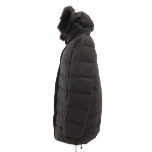 DUVETICA ダウンコート フォックスファー 40 ブラック