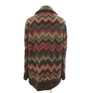 MISSONI コート モヘア混 ハーフ丈 ダブルブレスト マルチカラー GY61 /TZ