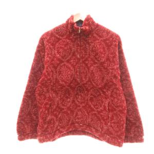 F98 グリセードプルオーバー キモノ柄 USA製 M レッド