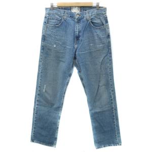 GARMENT CO. WORK GEAR デニムパンツ ジーンズ W34 L32 青 ブルー ダメージ加工