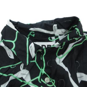 TIGHT BOOTH TBPR アロハシャツ M 黒 ブラック 総柄 半袖 /YS26 GY61