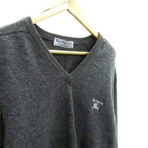 burberrys ニット セーター Vネック ウール 40 グレー