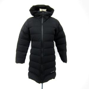 コルチナ ダウンコート ロング丈 無地 ジップアップ XS 黒 ブラック 1101581 /SY48 GY61