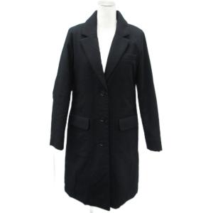 ダウンチェスターコート ロング丈 38 黒 ブラック 無地 03-5309651 /YS12 GY61