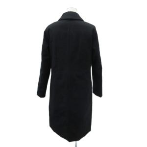 theory luxe ダウンチェスターコート ロング丈 38 黒 ブラック 無地 03-5309651 /YS12 GY61