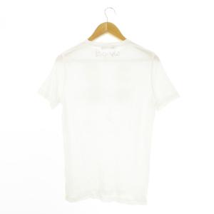 DSQUARED2 Tシャツ S 白 ホワイト イラストプリント ラウンドネック 半袖 /CK23 GY58