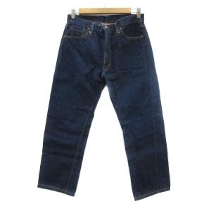 デニムパンツ ジーンズ ストレート W32 L31 インディゴ アンクル丈 /YS18 GY61