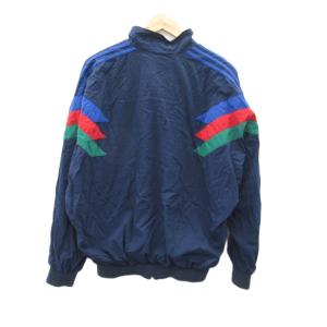 adidas Originals ブルゾンジャケット ミドル丈 D50 紺 スタンドカラー /SY42 GY61