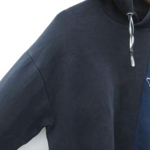 EMPORIO ARMANI パーカー プルオーバー M 紺 ネイビー カラーブロック 3L1MCA 1JHSZ /SM15 GY61