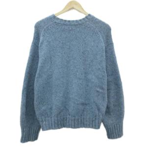 POLO RALPH LAUREN ニット セーター M 水色 ライトブルー クルーネック 長袖 /YS40 GY61