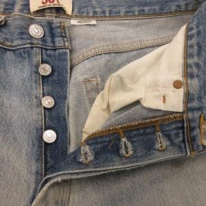 Levi's 501 ジーンズ W32 L30 ブルー インディゴ ダメージ加工 色落ち加工
