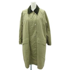 ステンカラーコート ロング丈 ライナー付き 36 S ベージュ ダブルジップ /SY10 GY61