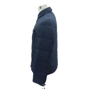 EPOCA UOMO ダウンジャケット ステンカラー ミドル丈 48 M 紺 ネイビー /HO44 GY61