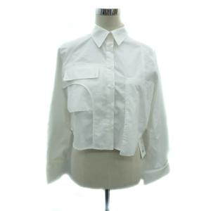 シャツ ブラウス 長袖 ショート丈 F オフホワイト /HO8 GY61