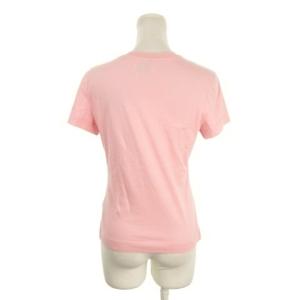MOSCHINO JEANS M05CH1NO JEANS Tシャツ ピンク 半袖 ロゴプリント ラウンドネック WT5848205