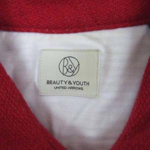 BEAUTY&YOUTH UNITED ARROWS ネルシャツ L 赤 レッド 長袖 エルボーパッチ /SM53 GY61