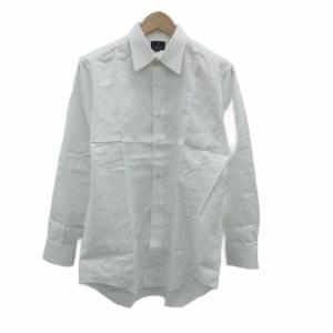 Yシャツ ワイシャツ ドレスシャツ 長袖 白 ホワイト /SM47 GY61