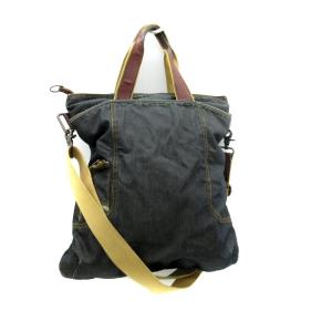 デニムトートバッグ ショルダーバッグ 2WAY 青 ブルー /SM12 GY61