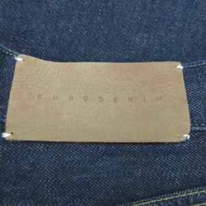 KURO DENIM デニムパンツ ジーンズ インディゴ ボタンフライ ロング丈 /YS39 GY61